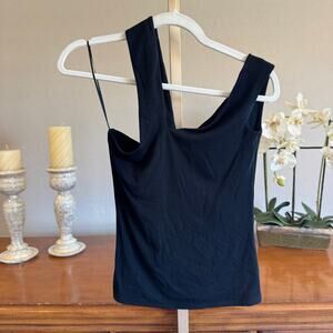 Generation Love Asymmetrical Knit Tank – NWOT Small Black Sample